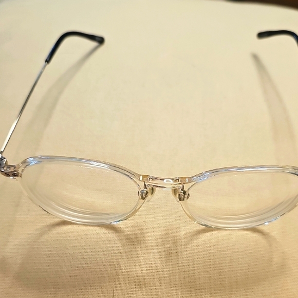 Clear Oval Glasses By Zenni. Very Good Used Condition. - Picture 1 of 8